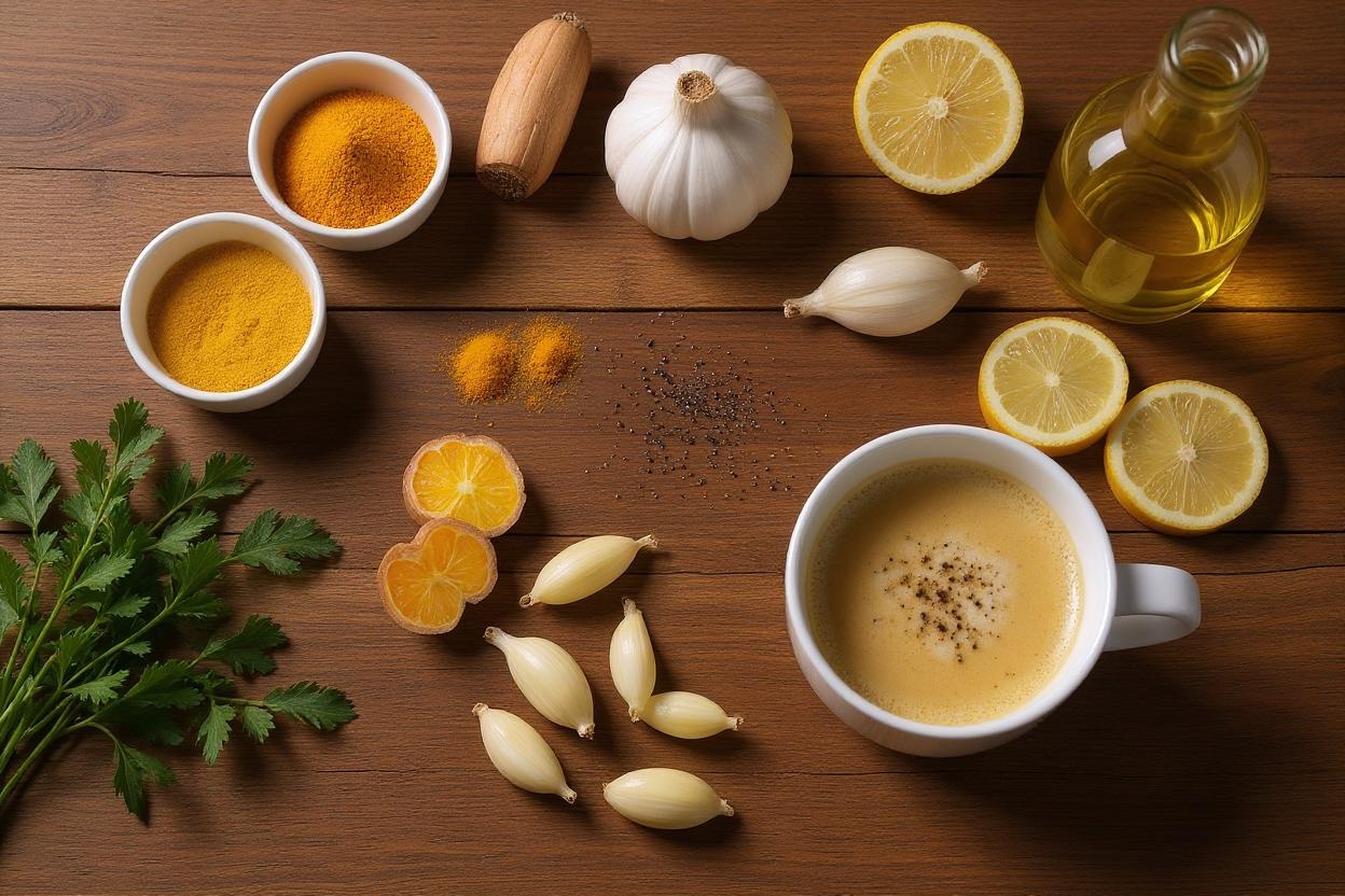 turmeric and garlic liver detox foods