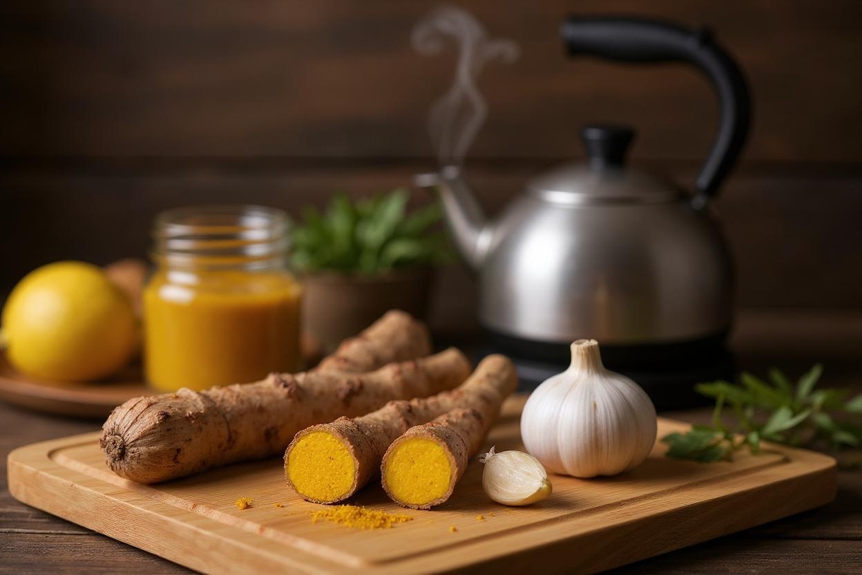 turmeric and garlic liver detox foods