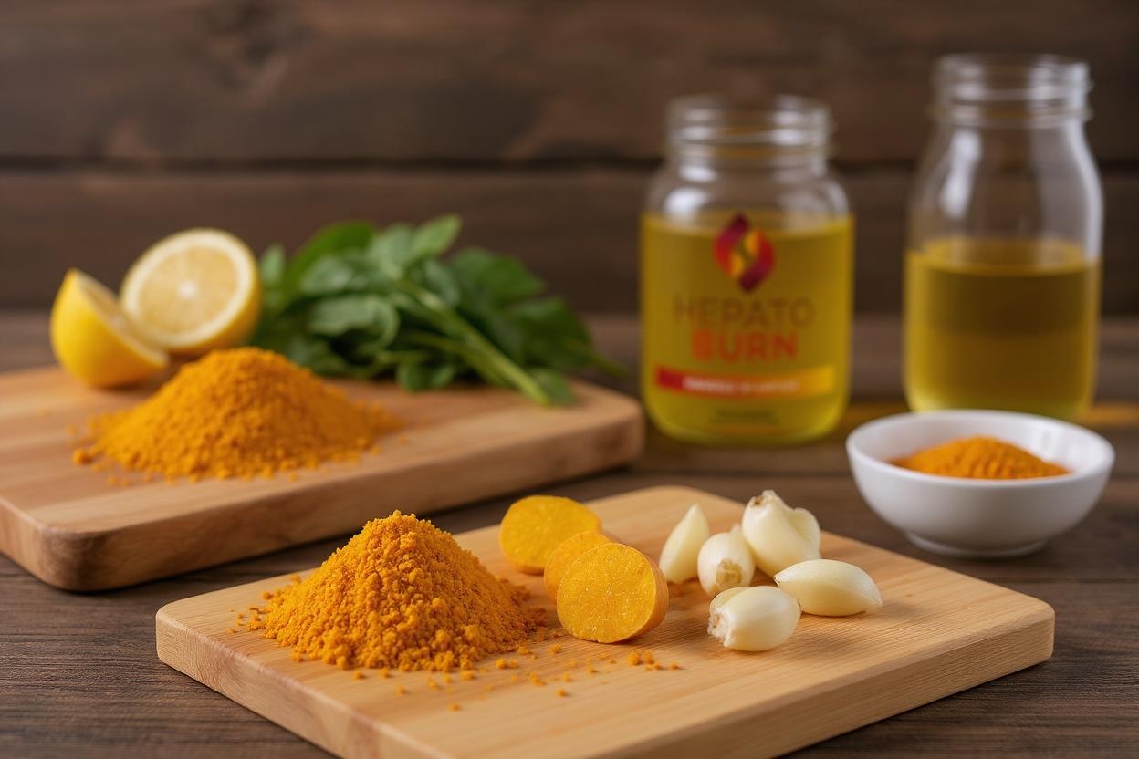 turmeric and garlic liver detox foods