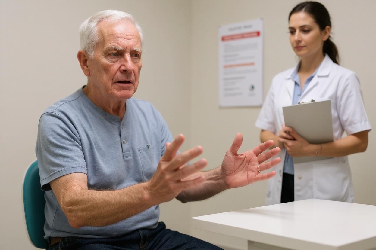 flapping hand tremor