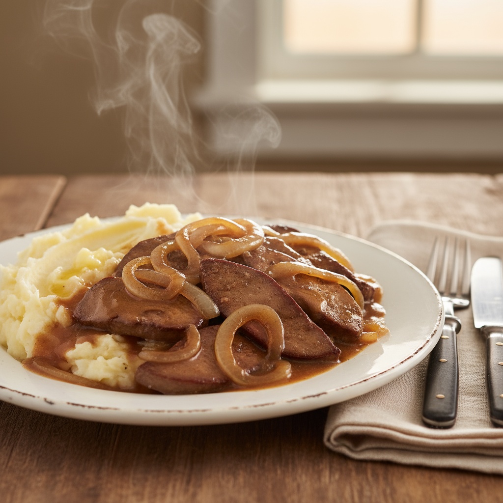 beef liver and onions with gravy recipe