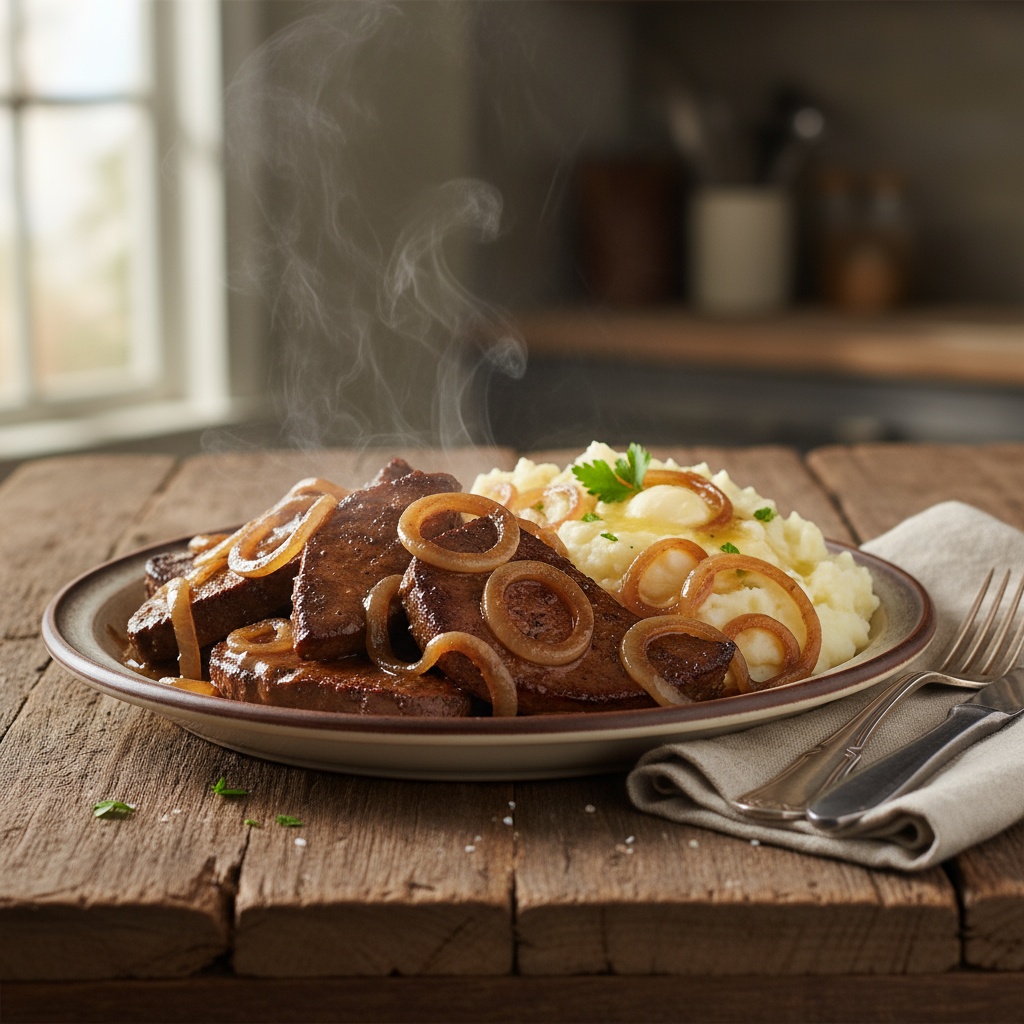 beef liver and onions with gravy recipe