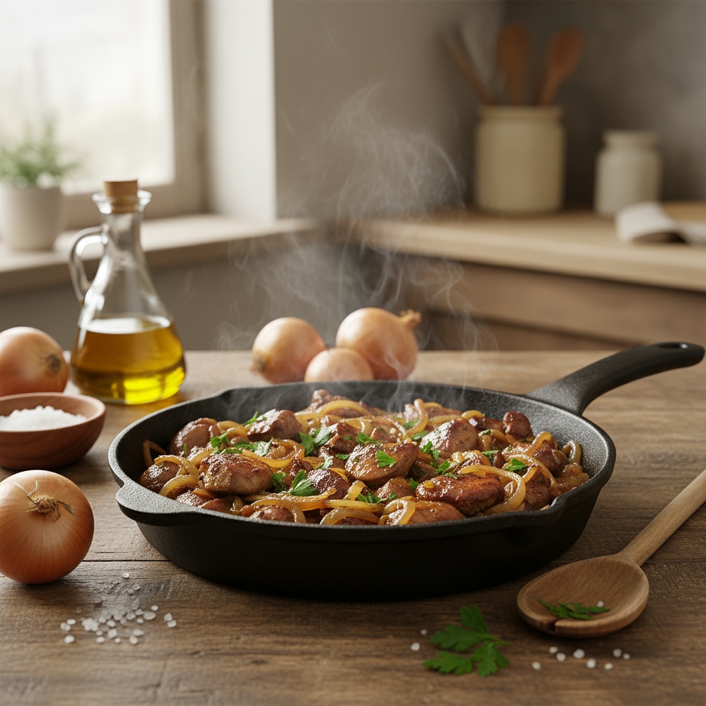 chicken liver and onions recipe