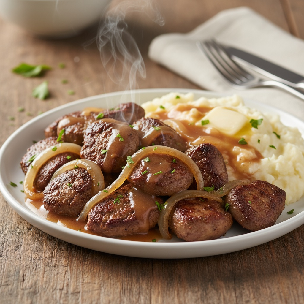 chicken liver and onions with gravy recipe