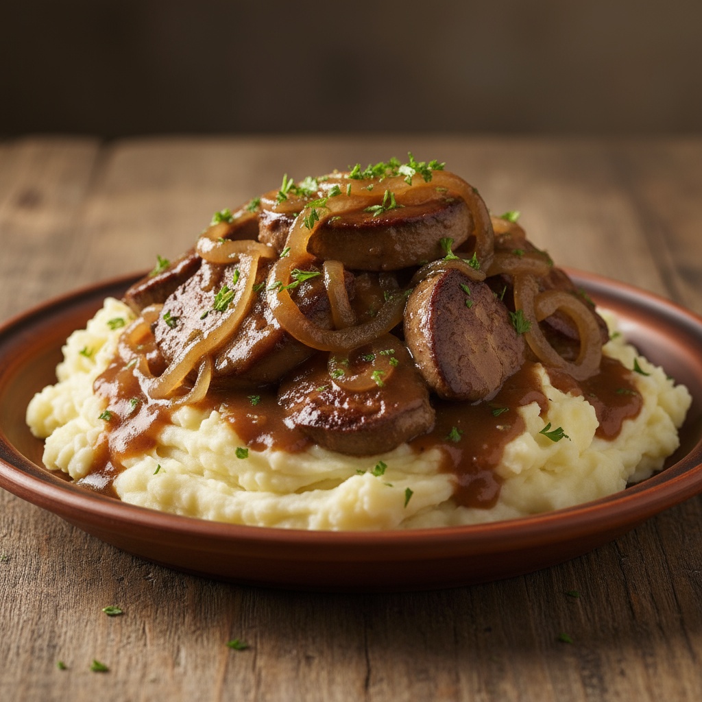 chicken liver and onions with gravy recipe