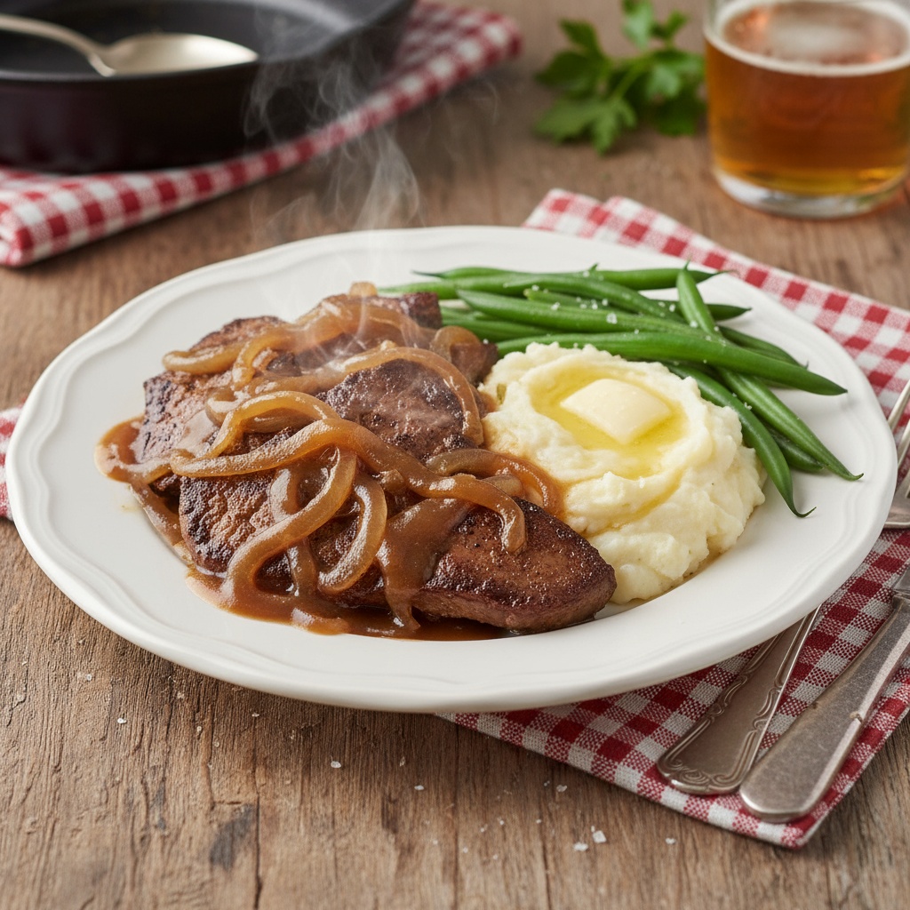 old fashioned liver and onions with gravy recipe