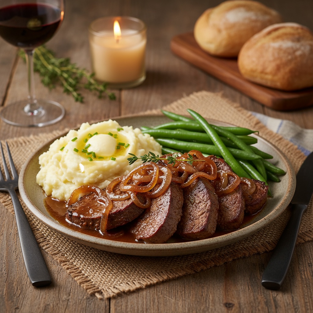 old fashioned liver and onions with gravy recipe