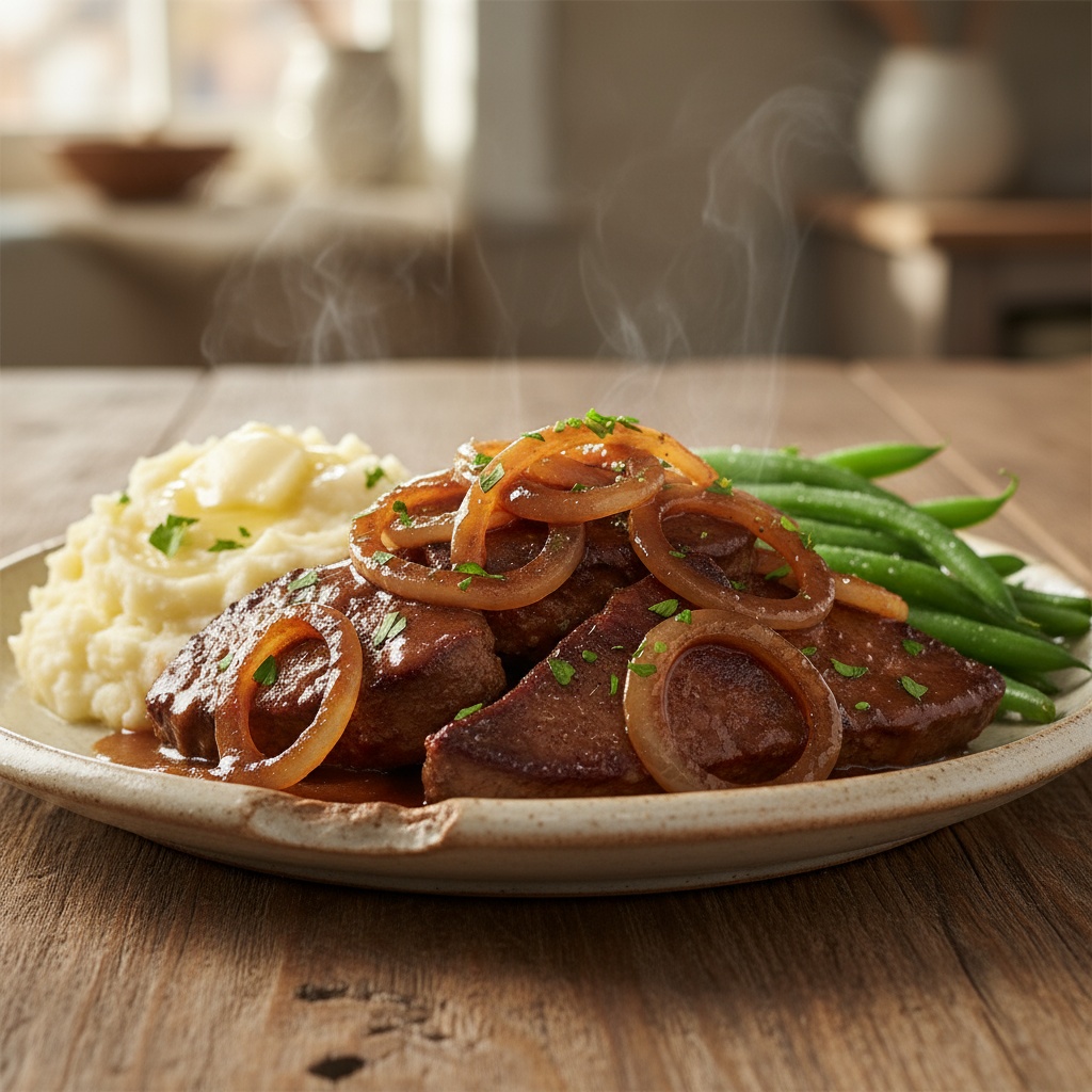 recipe for liver and onions with gravy