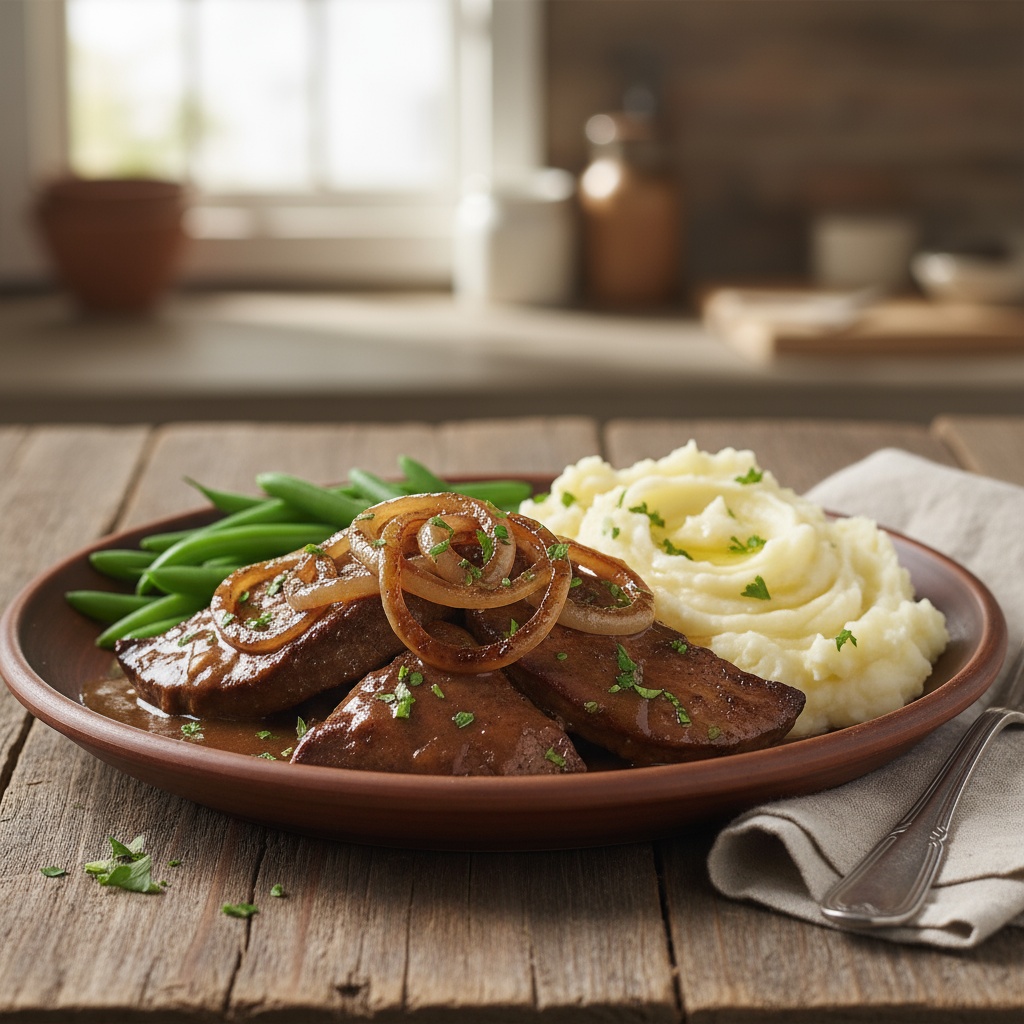 recipe for liver and onions with gravy